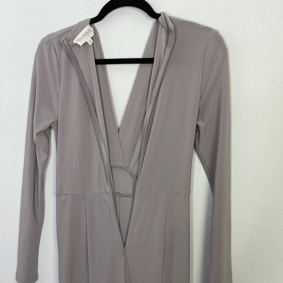 L’ATISTE By Amy Grey Pleated Tie Front Jumpsuit - Picture 12 of 14